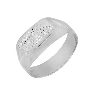 Кольцо из серебра, Родированное серебро металл, проба 925, 