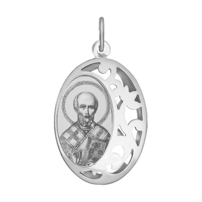Подвеска из серебра, Родированное серебро металл, проба 925, 