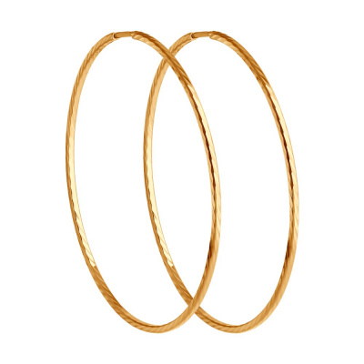 Серьги из золота, Красное золото металл, проба 585, 