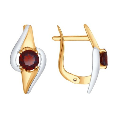 Серьги из золота, Красное золото металл, проба 585, 