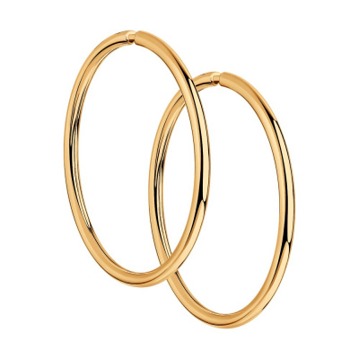 Серьги из серебра, Золочение розовое металл, проба 925, 