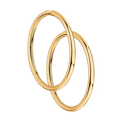 Серьги из серебра, Золочение розовое металл, проба 925, 